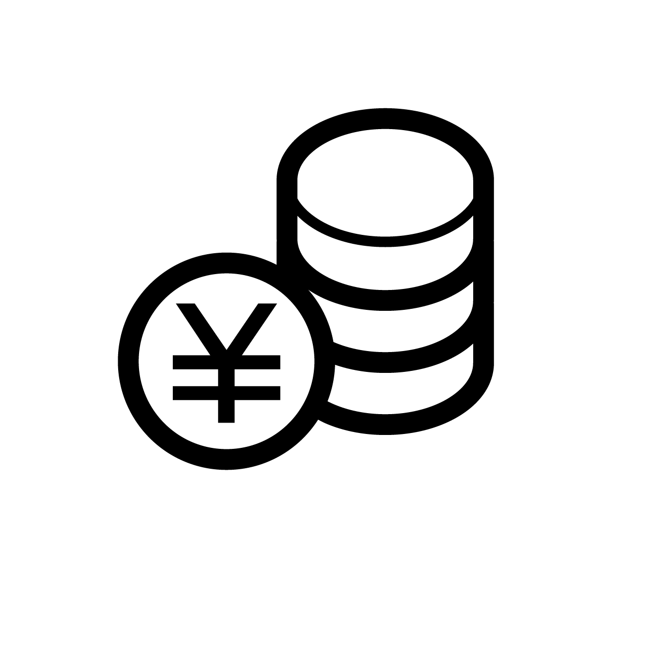 積みあがったコイン