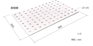 PSP水耕パネルのサイズ一例