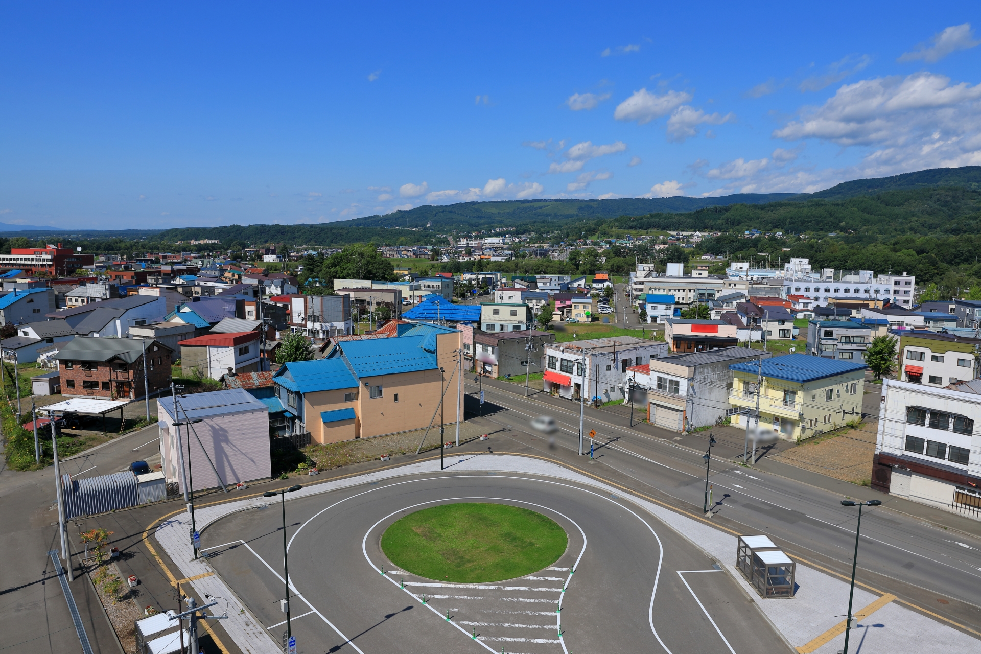 赤平市の街並み(駅展望台から西側)