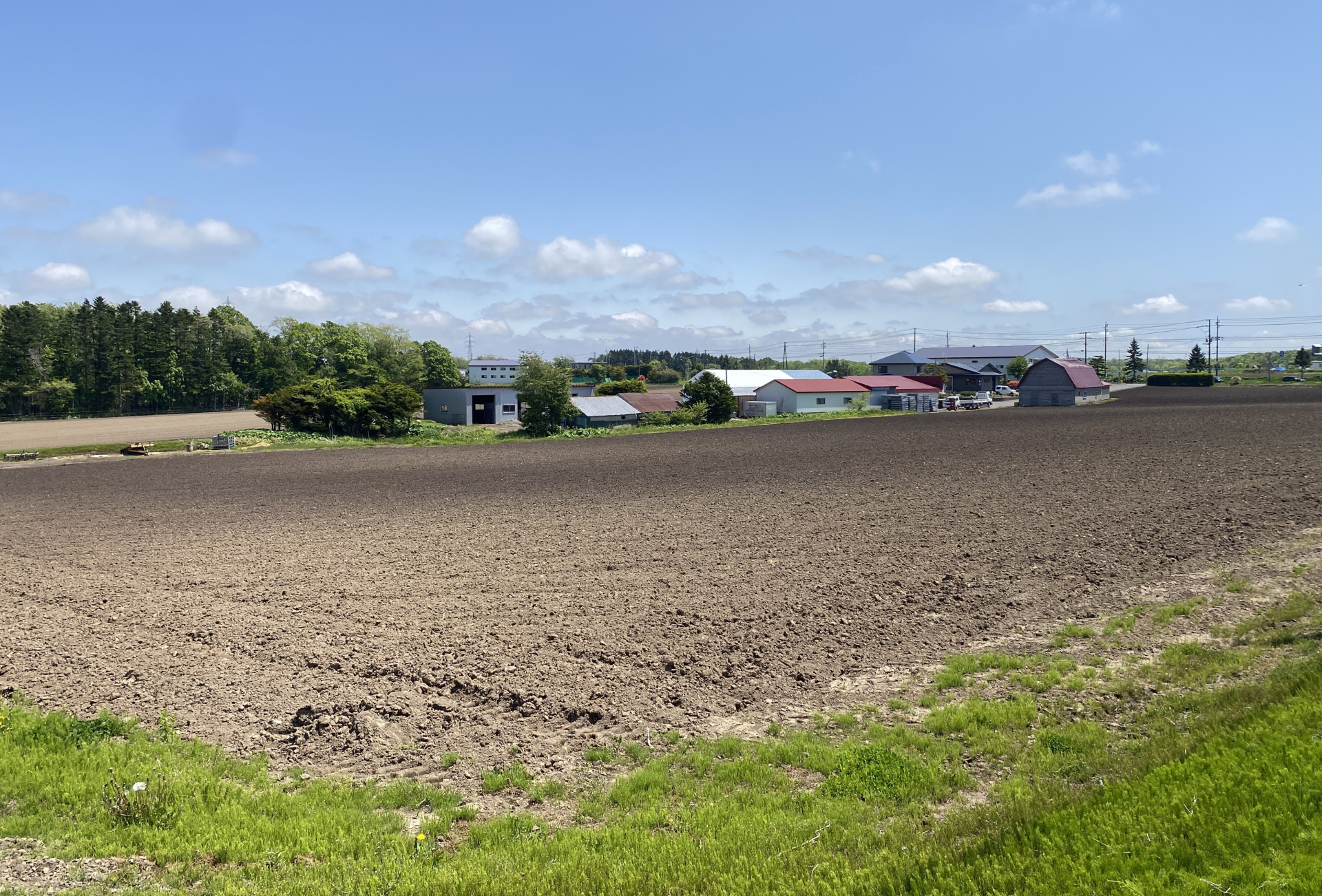 北海道北広島市大曲の農地