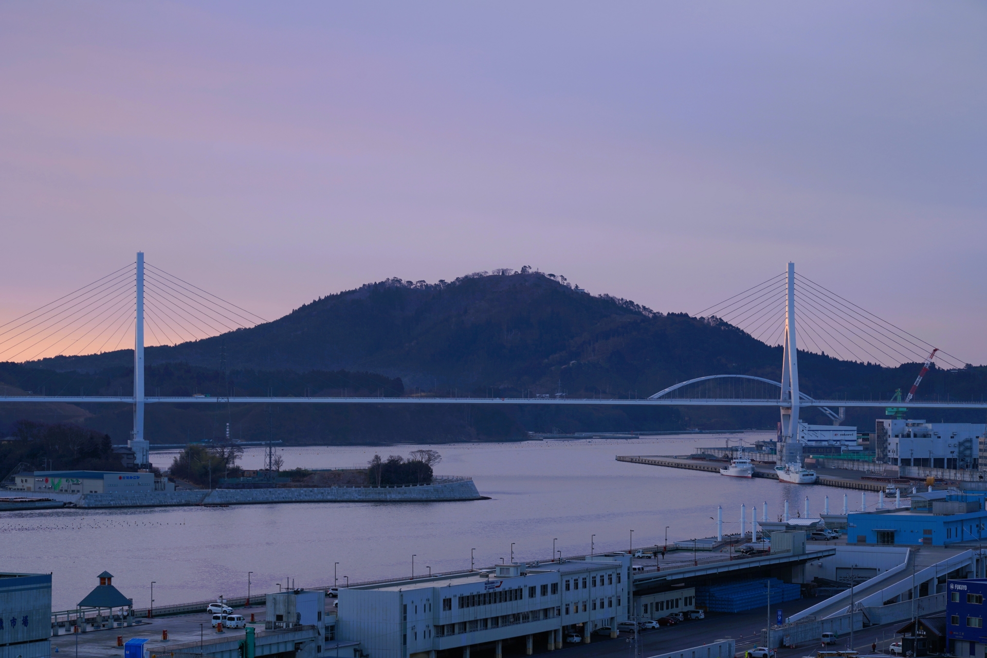 気仙沼の夕景