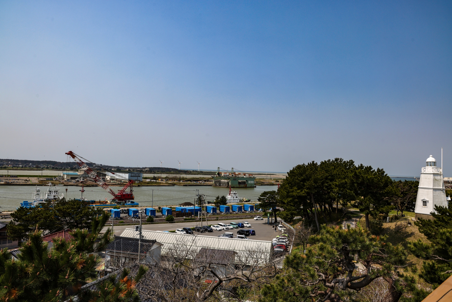日和山公園から酒田港